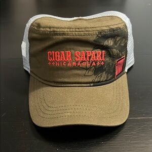 Drew estate Cigar Safari green and Gray Cap